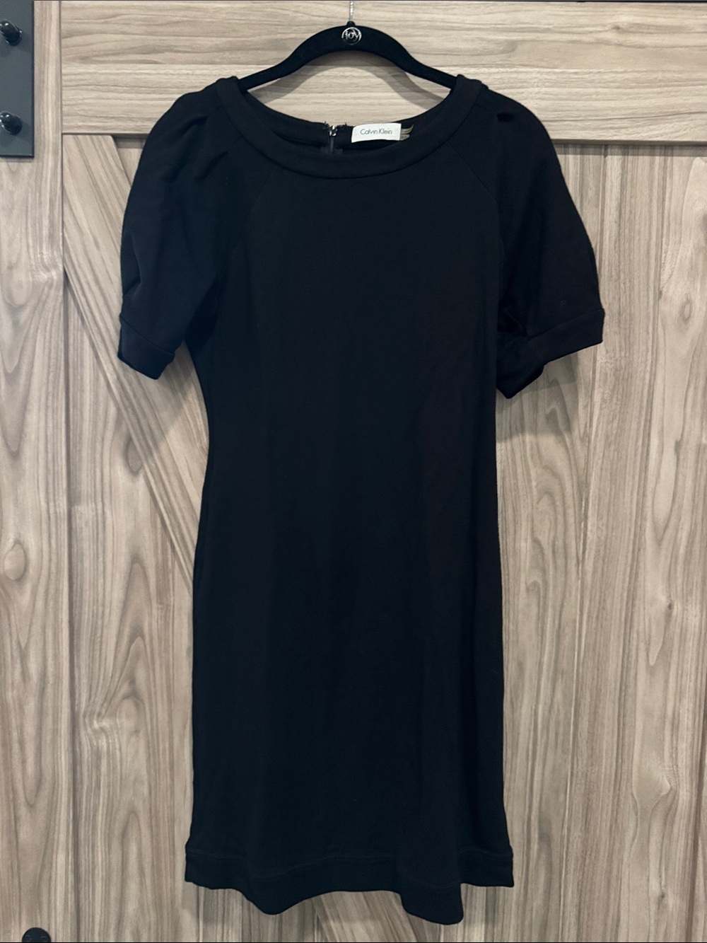 Calvin Klein Black Short-Sleeve Mini Dress